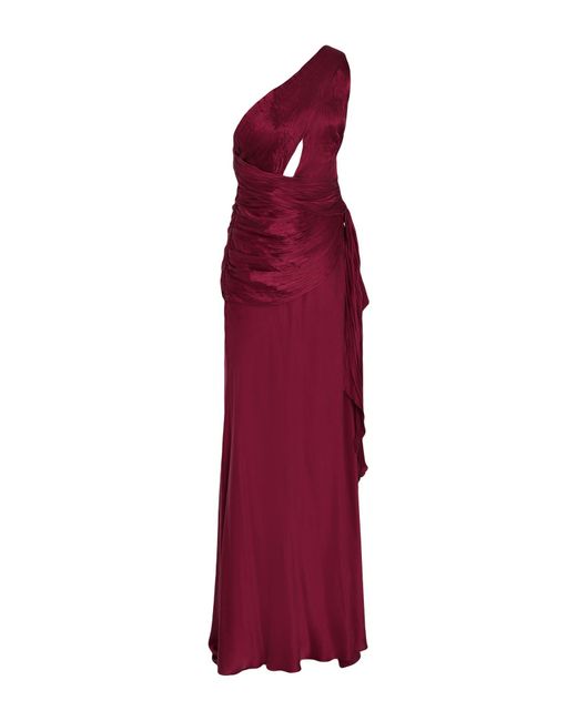 Maria Lucia Hohan Purple Maxi Dress Silk
