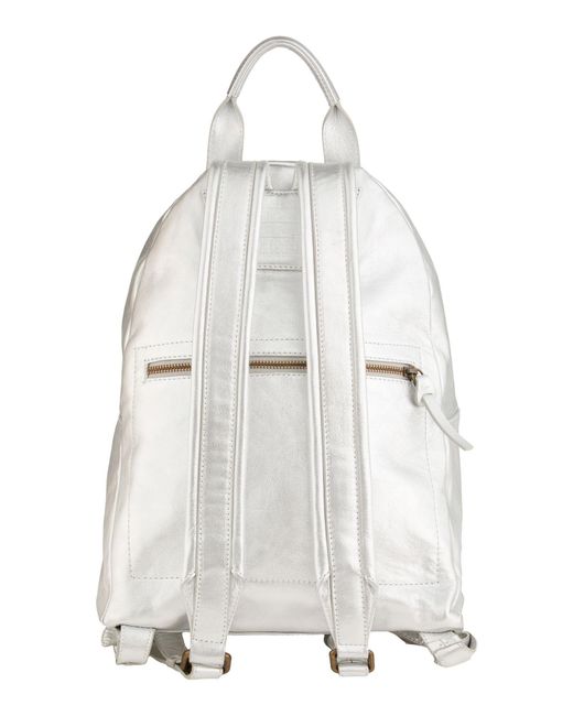Officine Creative White Backpack Leather