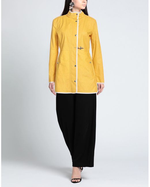 Fay Yellow Overcoat & Trench Coat