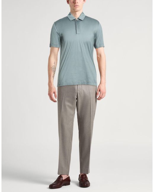 Polo Canali de hombre de color Blue