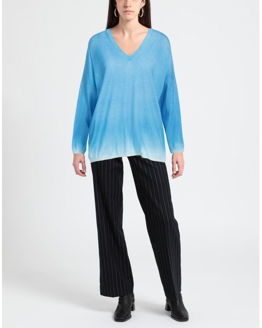 Aragona Blue Azure Sweater Merino Wool