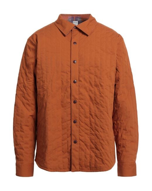 COTOPAXI Brown Rust Jacket Cotton, Nylon, Elastane for men