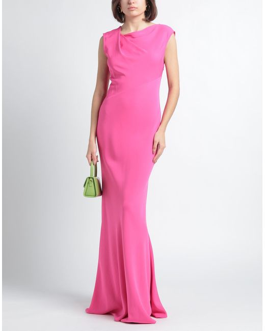 Roland Mouret Pink Maxi Dress