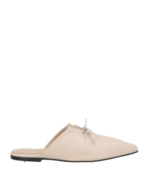 Theory White Mules & Clogs Leather