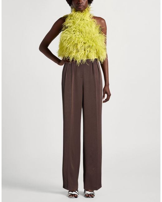 Berna Brown Pants Polyester, Viscose, Elastane