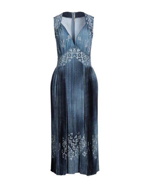 Ermanno Scervino Blue Midi Dress