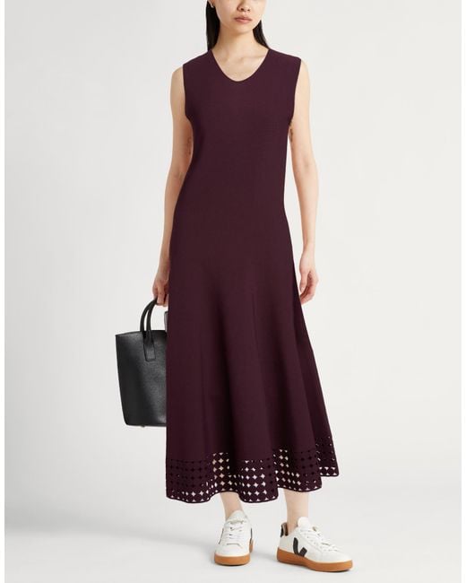 Akris Purple Midi Dress