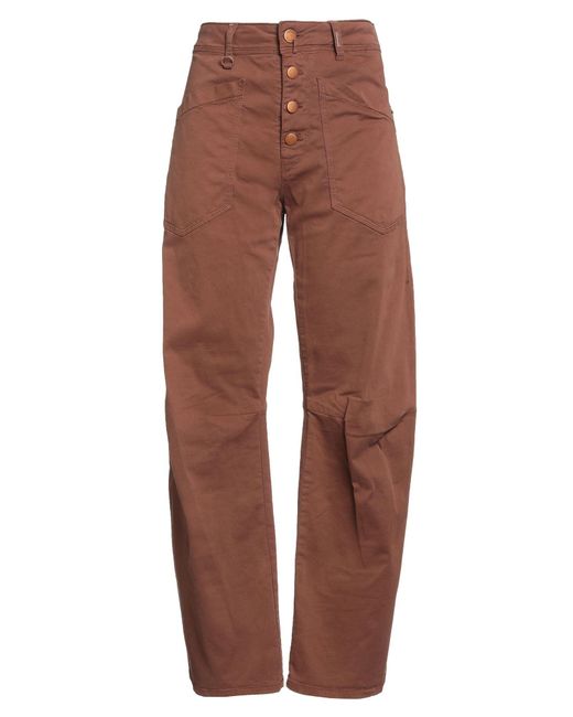 High Brown Use Pants Cotton, Elastane