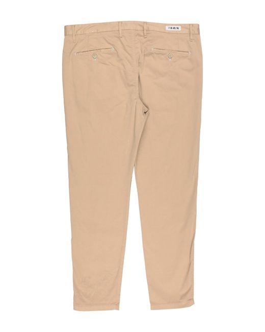 Berna Natural Camel Pants Cotton, Elastane for men