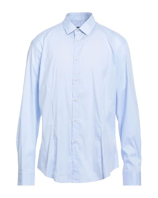 Brian Dales Blue Sky Shirt Cotton, Polyamide, Elastane for men