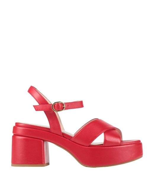 J.A.P. JOSE ANTONIO PEREIRA Red Sandals