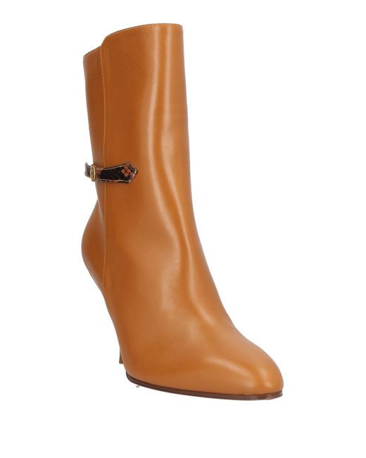 Bally Brown Camel Ankle Boots Leather