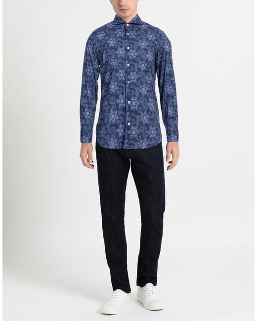 Fedeli Blue Shirt for men