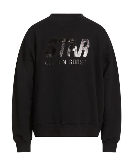 Golden Goose Deluxe Brand Black Sweatshirt Cotton for men