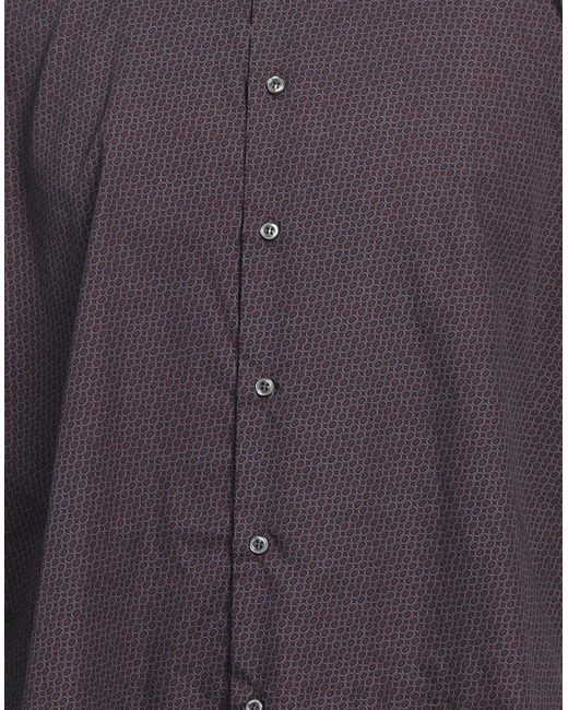Alea Blue Burgundy Shirt Cotton for men