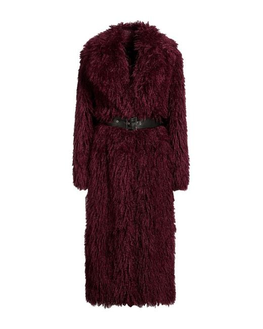 Karl Lagerfeld Red Shearling & Teddy