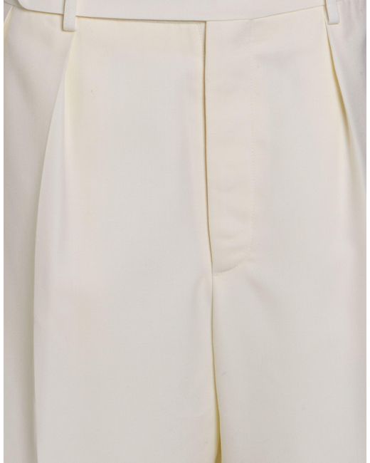 Bode White Cream Pants Wool