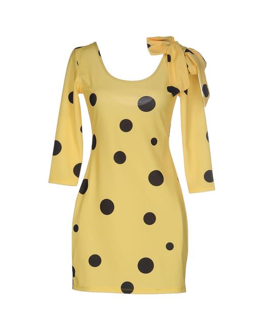 Blomor Yellow Short Dress