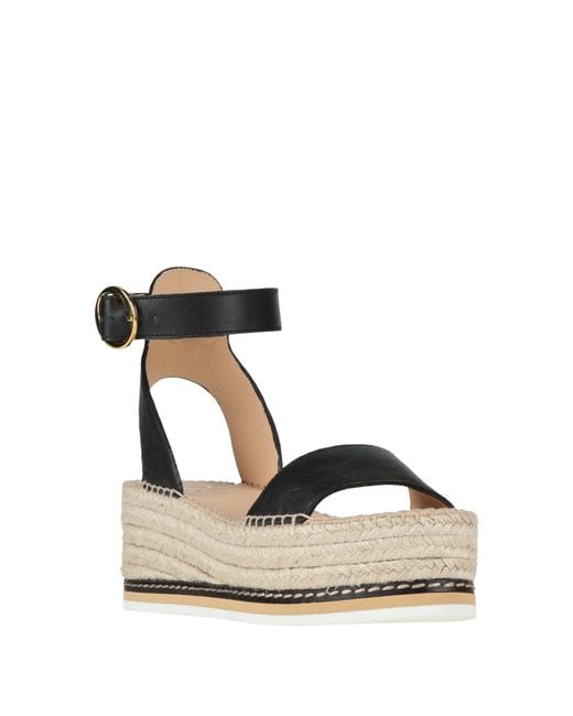 Odissi Black Espadrilles Leather