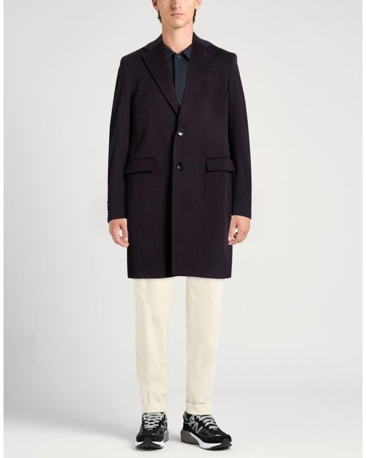 Paoloni Blue Coat Cashmere for men