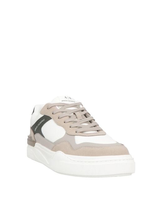 ARMANI EXCHANGE White Trainers for men
