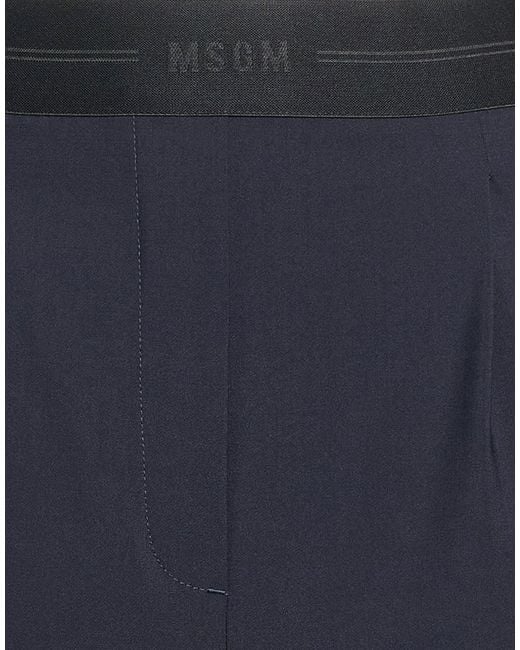 MSGM Blue Pants Virgin Wool, Elastane