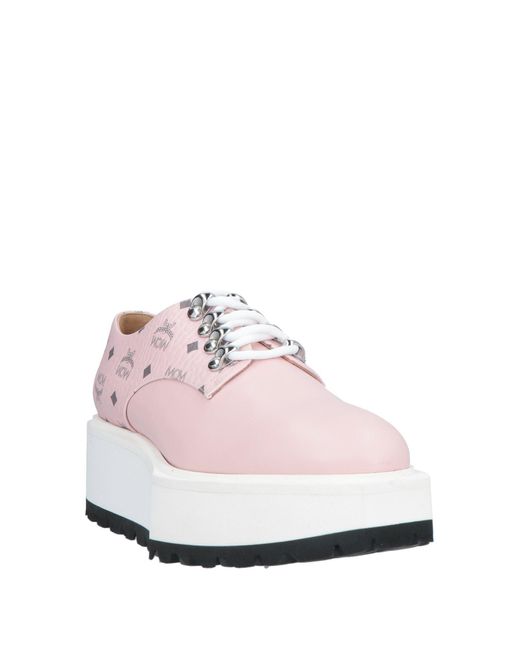 MCM Pink Lace-up Shoes