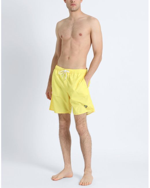 YES I AM Yellow Swim Trunks for men