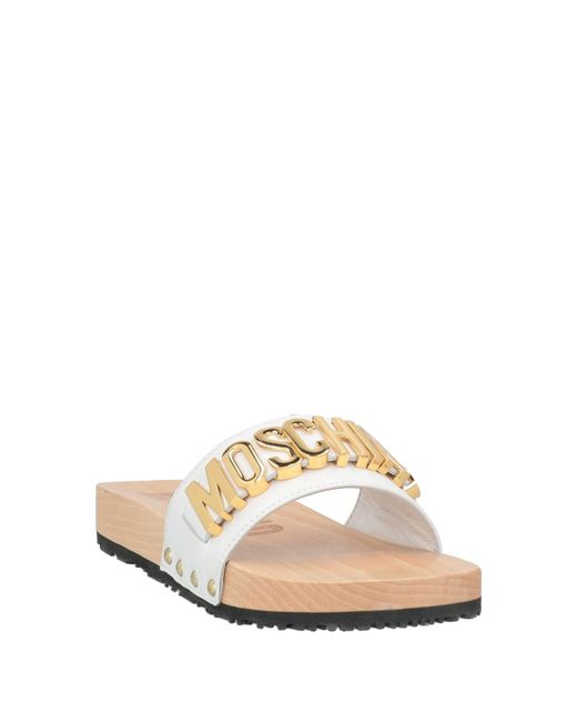 Moschino White Sandals