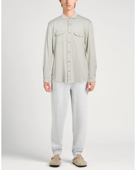 Eleventy White Light Shirt Cotton for men