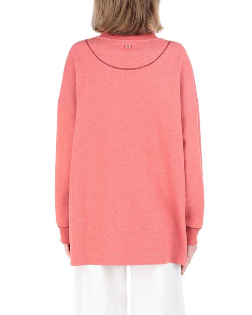 coral pink sweatshirt