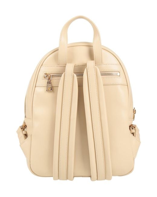 Love Moschino Natural Backpack Textile Fibers