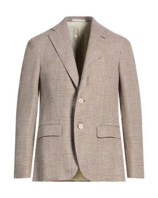 Caruso Brown Blazer for men