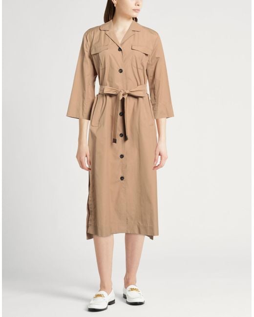 Max Mara Natural Midi-Kleid