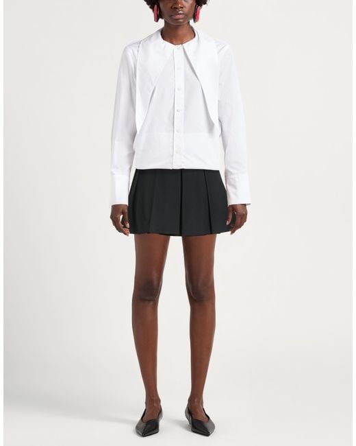 Patou Black Mini Skirt Virgin Wool, Elastane