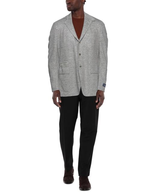 Tombolini Gray Suit Jacket for men