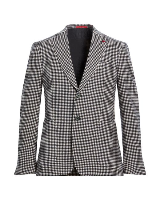 Isaia Gray Blazer Wool, Cashmere for men