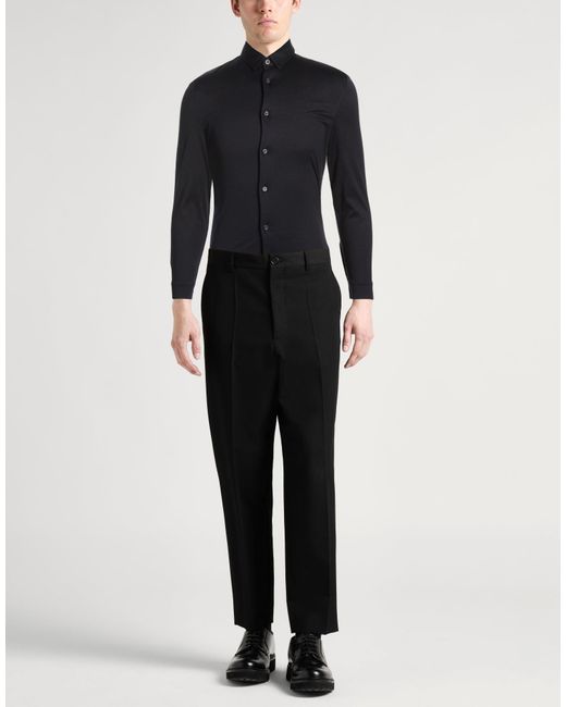 Moorer Blue Midnight Shirt Cotton for men