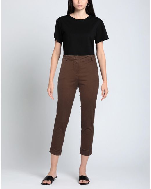 Manila Grace Brown Pants