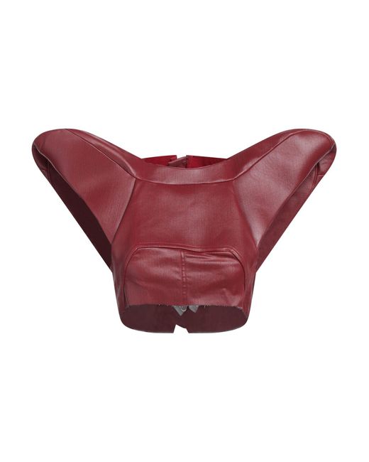 Rick Owens Red Top Cotton, Elastomultiester, Rubber