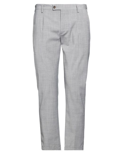 Messagerie Gray Pants Wool, Polyamide, Elastane for men