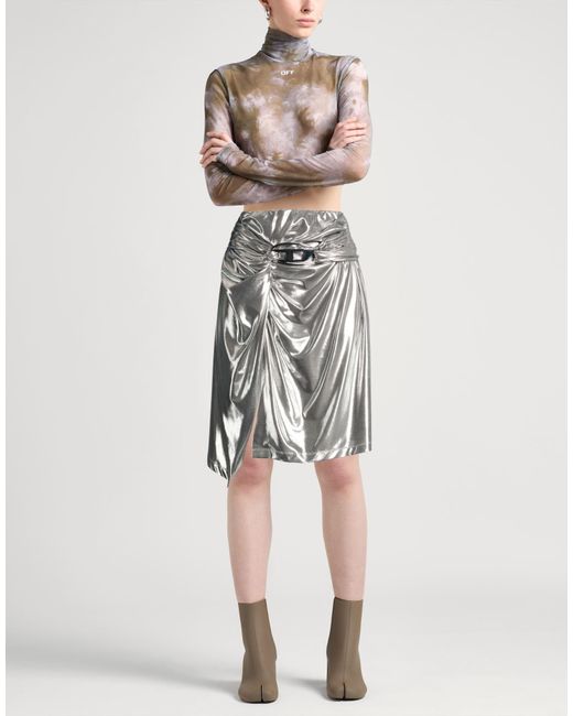 DIESEL Gray Midi Skirts