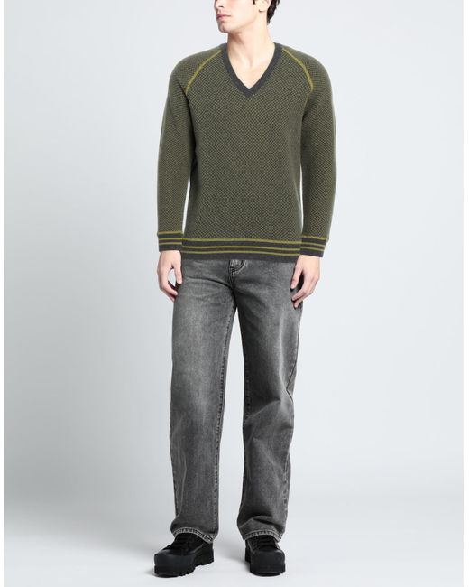 Rossopuro Green Light Sweater Wool, Cashmere for men