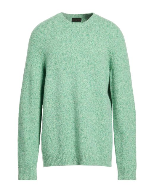 Roberto Collina Green Sweater Cotton, Polyamide, Baby Alpaca Wool, Wool for men