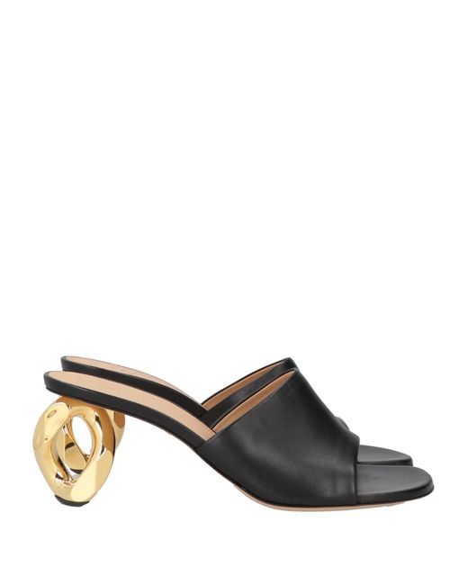 J.W. Anderson Black Sandals Leather