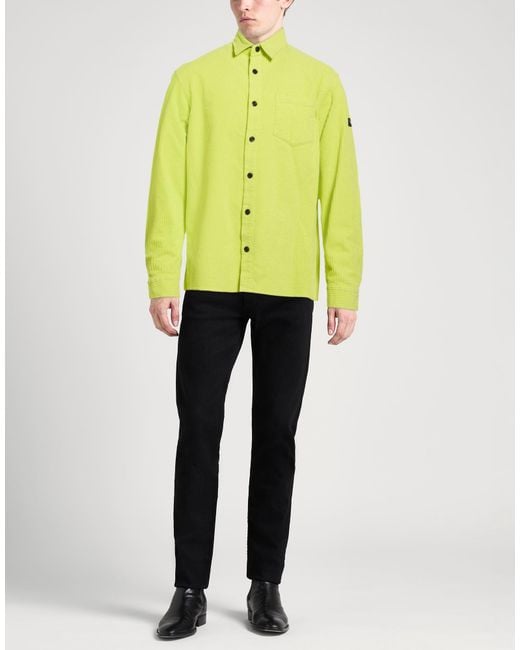 Paul & Shark Yellow Lime Jacket Cotton, Elastane for men