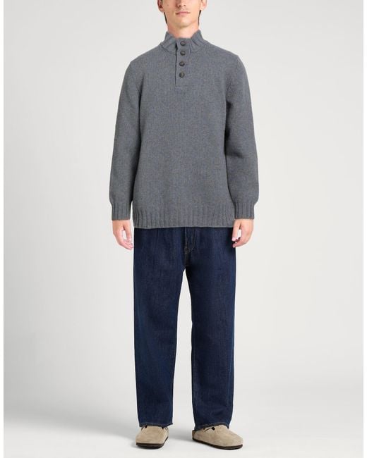 Gran Sasso Gray Turtlenecks for men