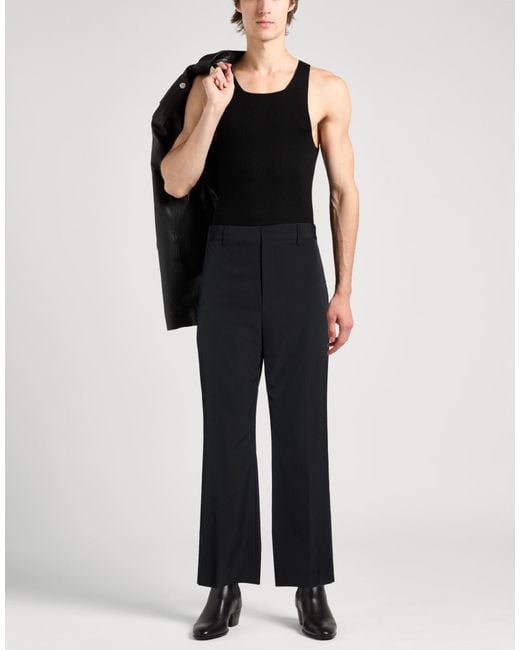 Acne Blue Pants Polyester, Wool for men