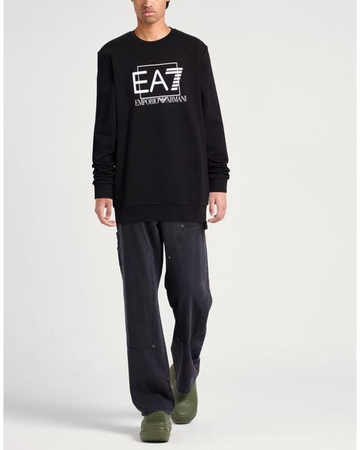 EA7 Black Sweatshirt for men