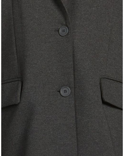 Semicouture Black Blazer Viscose, Polyamide, Elastane, Polyester